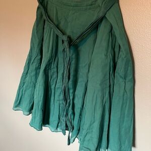 Odille Teal A-Line Skirt